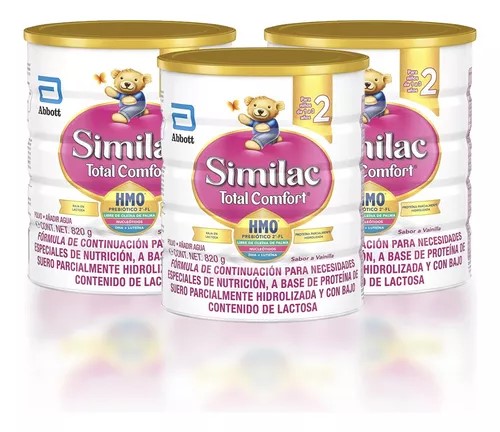 Similac Total Comfort 2, Paquete Con 3 Latas De 820gr C/u